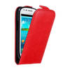 Cadorabo Hoesje geschikt voor Samsung Galaxy S3 MINI in APPEL ROOD - Beschermhoes Flip Case Cover magnetische sluiting