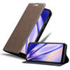 Cadorabo Hoesje geschikt voor Samsung Galaxy A21 in KOFFIE BRUIN - Beschermhoes Case magnetische sluiting Cover