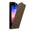 Cadorabo Hoesje geschikt voor Huawei ASCEND P7 in KOFFIE BRUIN - Beschermhoes Flip Case Cover magnetische sluiting