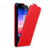 Cadorabo Hoesje geschikt voor Huawei ASCEND P7 in APPEL ROOD - Beschermhoes Flip Case Cover magnetische sluiting