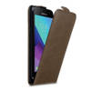 Cadorabo Hoesje geschikt voor Samsung Galaxy XCover 3 in KOFFIE BRUIN - Beschermhoes Flip Case Cover magnetische