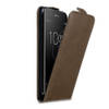 Cadorabo Hoesje geschikt voor Sony Xperia XA1 PLUS in KOFFIE BRUIN - Beschermhoes Flip Case Cover magnetische sluiting
