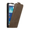 Cadorabo Hoesje geschikt voor Samsung Galaxy S3 / S3 NEO in KOFFIE BRUIN - Beschermhoes Flip Case Cover magnetische