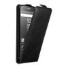 Cadorabo Hoesje geschikt voor Sony Xperia Z5 in ZWARTE NACHT - Beschermhoes Flip Case Cover magnetische sluiting