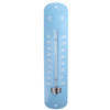 Esschert design thermometer - voor binnen en buiten - lichtblauw - 30 x 7 cm - Celsius/fahrenheit - Buitenthermometers