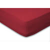Eleganzzz Hoeslaken Jersey Katoen Stretch 35cm Hoge Hoek - rood 90x210/220 - 100x200