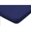 Eleganzzz Topper Hoeslaken Jersey Katoen Stretch - donker blauw 160x210/220cm - 180x200cm