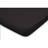 Eleganzzz Topper Hoeslaken Jersey Katoen Stretch - zwart 140x210/220cm - 160x200cm