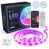 Lideka - LED Strip 15m (2x7.5) RGB - Afstandsbediening - Gaming Lichtstrip met App - 270 LEDs - Zelfklevend Licht