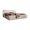 Meubella Tweepersoonsbed Infinity - Beige - Fluffy ribstof - 180x200 cm