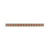 Band hartjes 15mm beige met rood