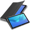 Cadorabo Tablet Hoesje geschikt voor Huawei MediaPad M5 LITE 10 (10.1 inch) Case in SATIJN ZWART - Beschermhoes Cover