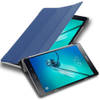 Cadorabo Tablet Hoesje geschikt voor Samsung Galaxy Tab S2 (8 inch) Case in JERSEY DONKER BLAUW - Beschermhoes Cover