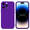 Cadorabo Hoesje geschikt voor Apple iPhone 14 PRO MAX in FLUID DONKER PAARS - Beschermhoes TPU silicone Cover Case