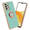 Cadorabo Hoesje geschikt voor Samsung Galaxy A52 (4G / 5G) / A52s in Glossy Turquoise - Goud - Beschermhoes