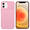 Cadorabo Hoesje geschikt voor Apple iPhone 12 in Bonbon Roze - Beschermhoes TPU-silicone Case Cover Camerabescherming