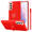 Cadorabo Hoesje geschikt voor Samsung Galaxy S21 PLUS in LIQUID ROOD - Beschermhoes van TPU silicone Case Cover met ring