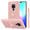 Cadorabo Hoesje geschikt voor Huawei MATE 20 in LIQUID ROZE - Beschermhoes van TPU silicone Case Cover met ring