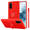 Cadorabo Hoesje geschikt voor Samsung Galaxy S20 in LIQUID ROOD - Beschermhoes van TPU silicone Case Cover met ring