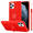 Cadorabo Hoesje geschikt voor Apple iPhone 11 PRO in LIQUID ROOD - Beschermhoes van TPU silicone Case Cover met ring