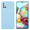 Cadorabo Hoesje geschikt voor Samsung Galaxy A71 4G in Bonbon Licht Blauw - Beschermhoes TPU-silicone Case Cover