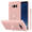 Cadorabo Hoesje geschikt voor Samsung Galaxy S8 PLUS in LIQUID ROZE - Beschermhoes van TPU silicone Case Cover met ring