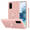 Cadorabo Hoesje geschikt voor Samsung Galaxy S20 in LIQUID ROZE - Beschermhoes van TPU silicone Case Cover met ring