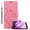 Cadorabo Hoesje geschikt voor Honor 8 / 8 PREMIUM in BLOEMEN ROZE - Beschermhoes Case Cover Bloemen magnetische sluiting