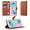 Cadorabo Hoesje geschikt voor Samsung Galaxy S6 EDGE in CHOCOLADE BRUIN - Beschermhoes Cover magnetische sluiting Case