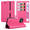 Cadorabo Hoesje geschikt voor Apple iPhone 12 PRO MAX in KERSEN ROZE - Beschermhoes Cover magnetische sluiting Case