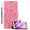 Cadorabo Hoesje geschikt voor Huawei P8 LITE 2017 / P9 LITE 2017 in BLOEMEN ROZE - Beschermhoes Case Cover Bloemen