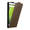 Cadorabo Hoesje geschikt voor Motorola MOTO X PLAY in KOFFIE BRUIN - Beschermhoes Flip Case Cover magnetische sluiting