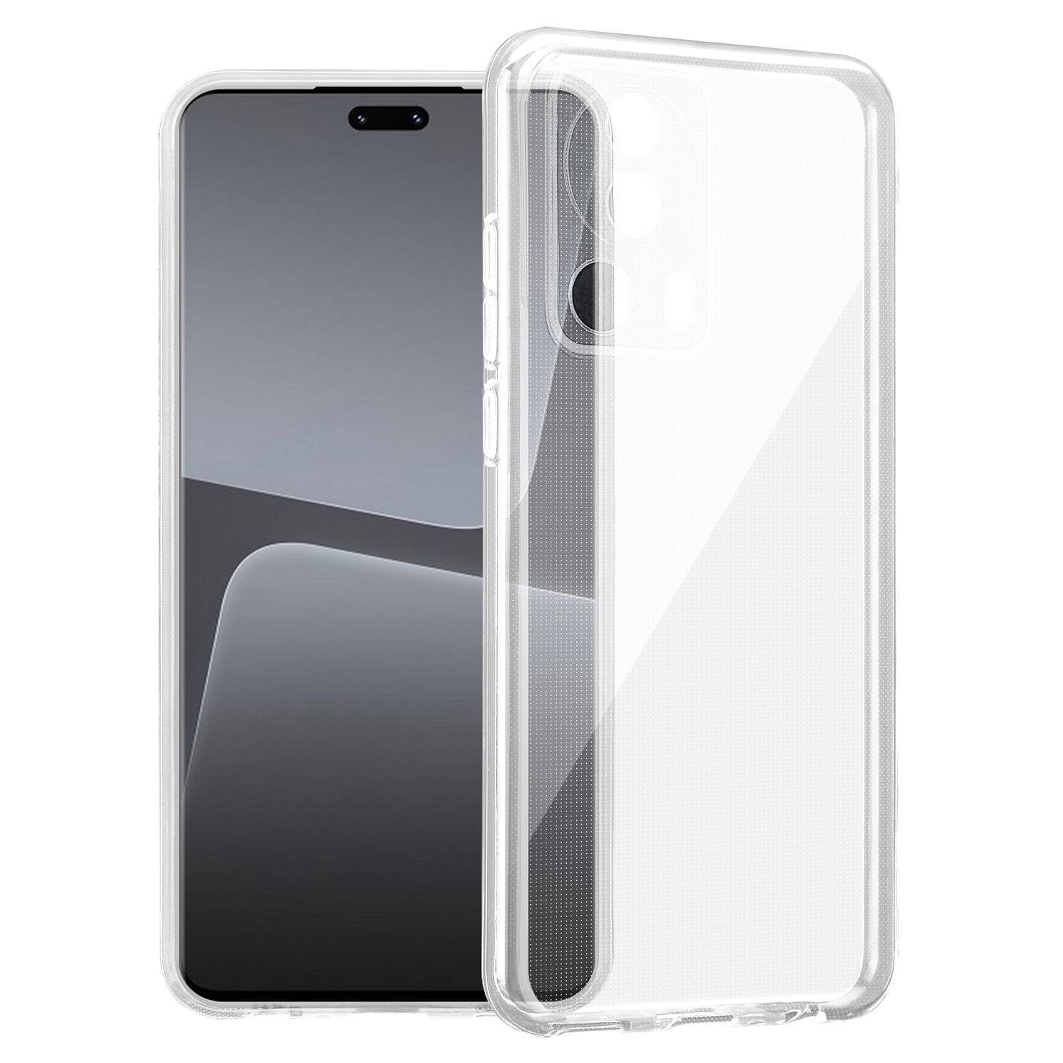 Cadorabo Hoesje geschikt voor Xiaomi 13 Lite in VOLLEDIG TRANSPARANT - Beschermhoes gemaakt van flexibel TPU Silicone Case Cover