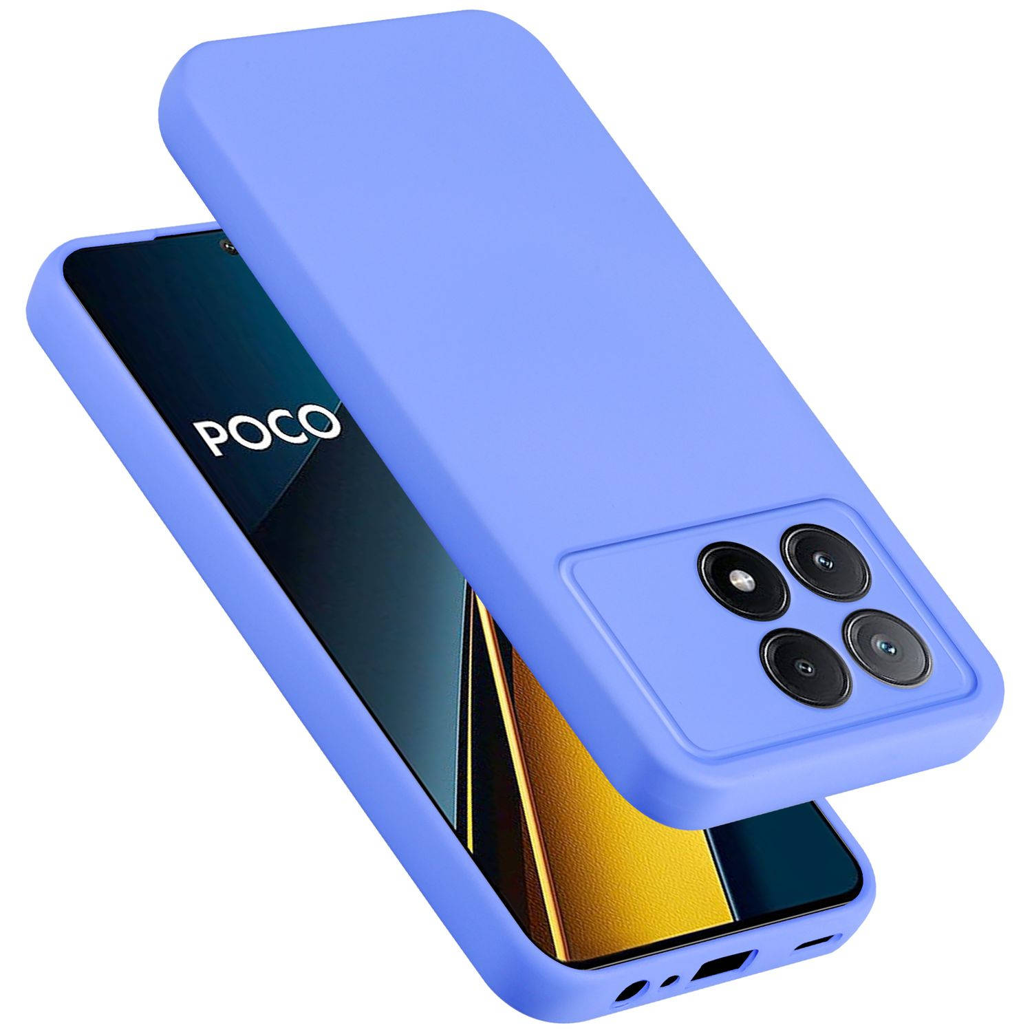 Cadorabo Hoesje geschikt voor Xiaomi Poco X6 Pro Case in LIQUID LICHT PAARS - Beschermhoes TPU silicone Cover