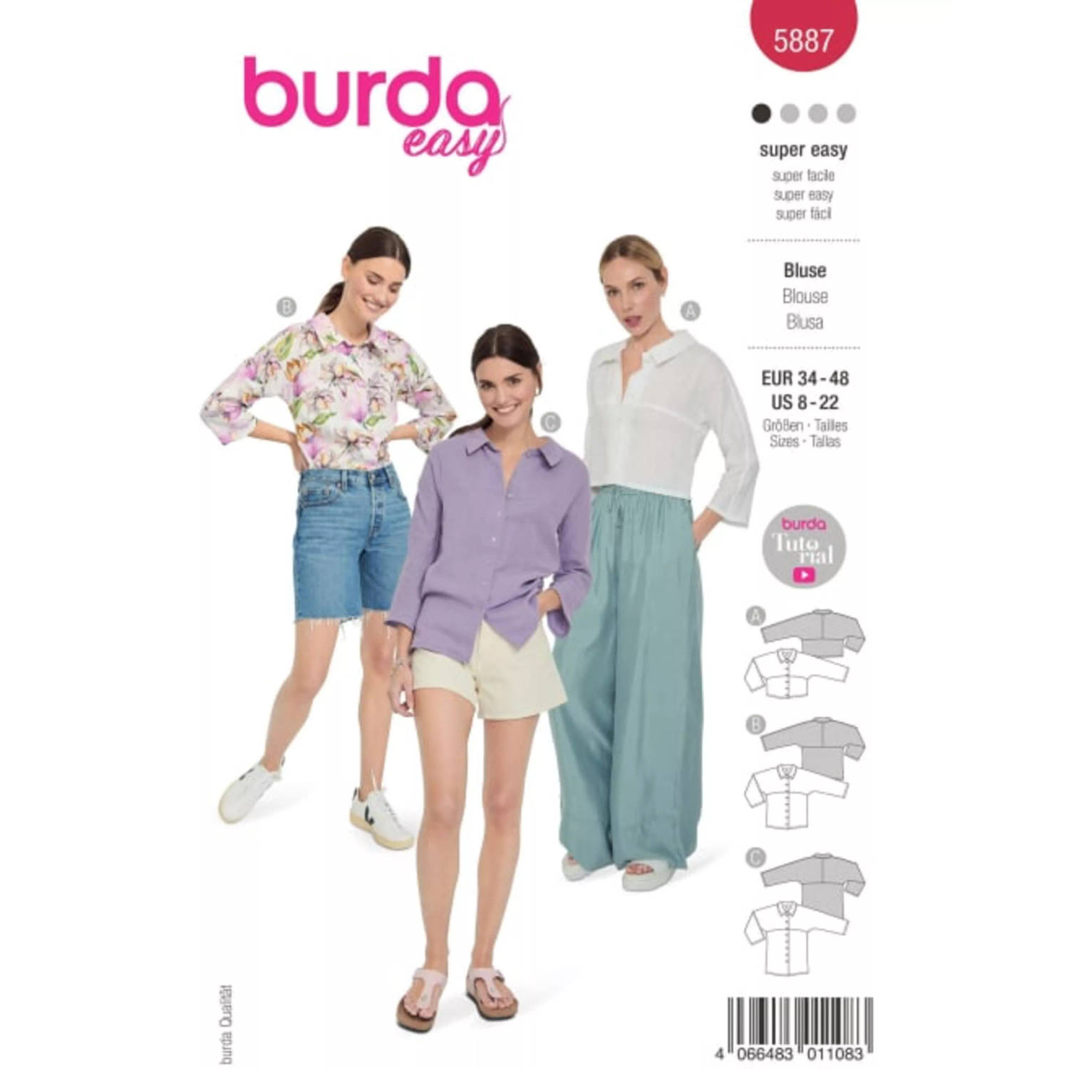 Burda 5887 Blouse