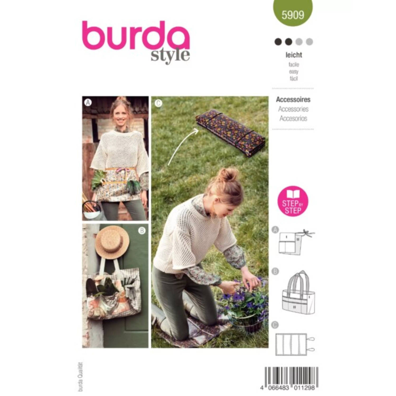 Burda 5909 Accessoire maat -