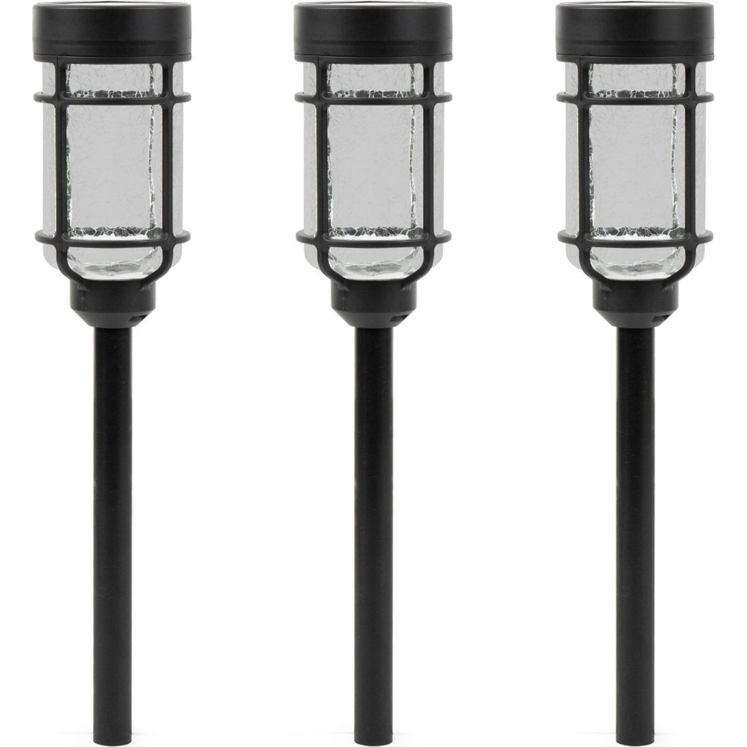 Luxform - 3x Solar Tuinlamp - Catala - 6 Lumen - Set van 3 stuks