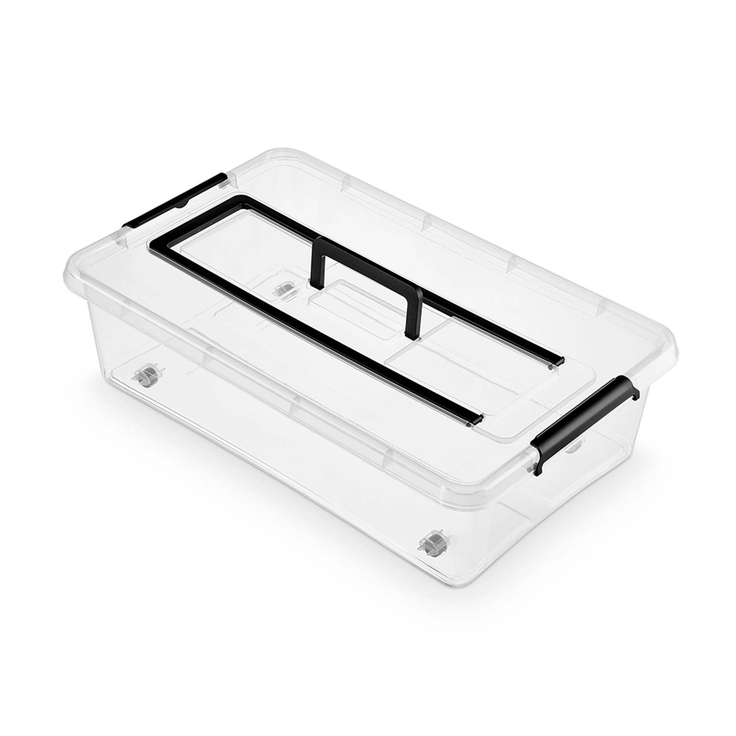 Orplast Opbergbox - SimpleStore - 29 liter - rolbaar en hendel (onder-bed-opslag)