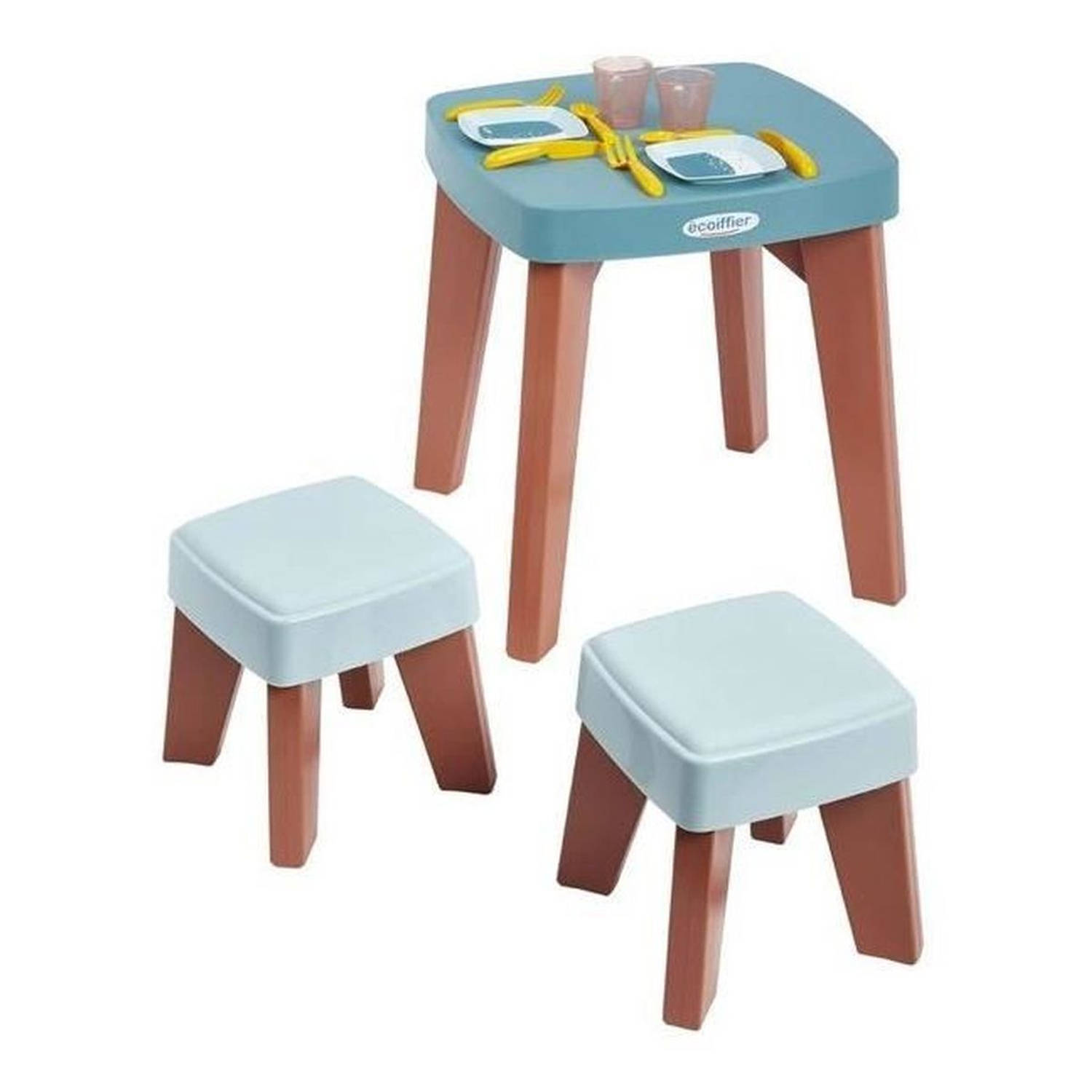 Tafel met 2 stoelen Ecoiffier (13 Onderdelen)