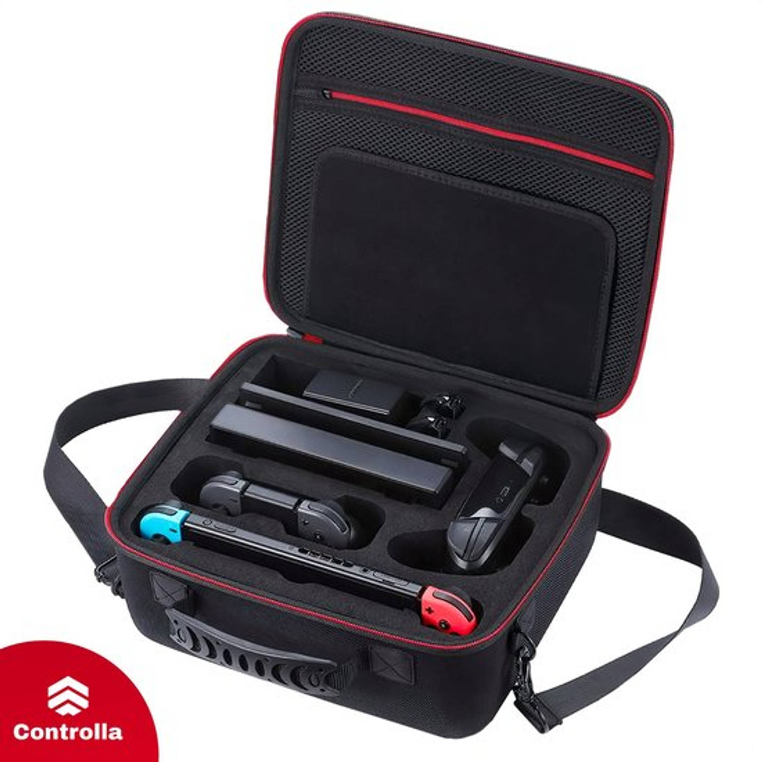 Controlla Case geschikt voor Nintendo Switch Accessoires en Switch OLED Hard Case Hoes Tas Koffer Ga