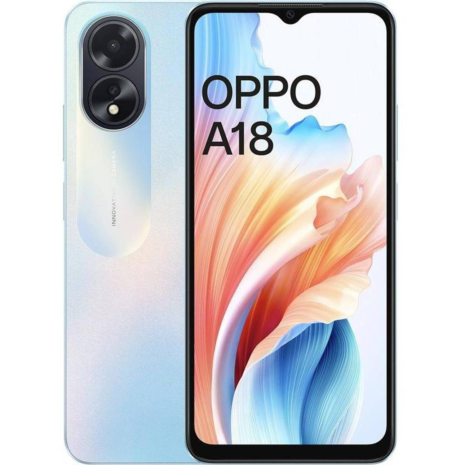 OPPO A18 16,7 cm (6.56') Dual SIM Android 13 4G USB Type-C 4 GB 128 GB 5000 mAh Blauw