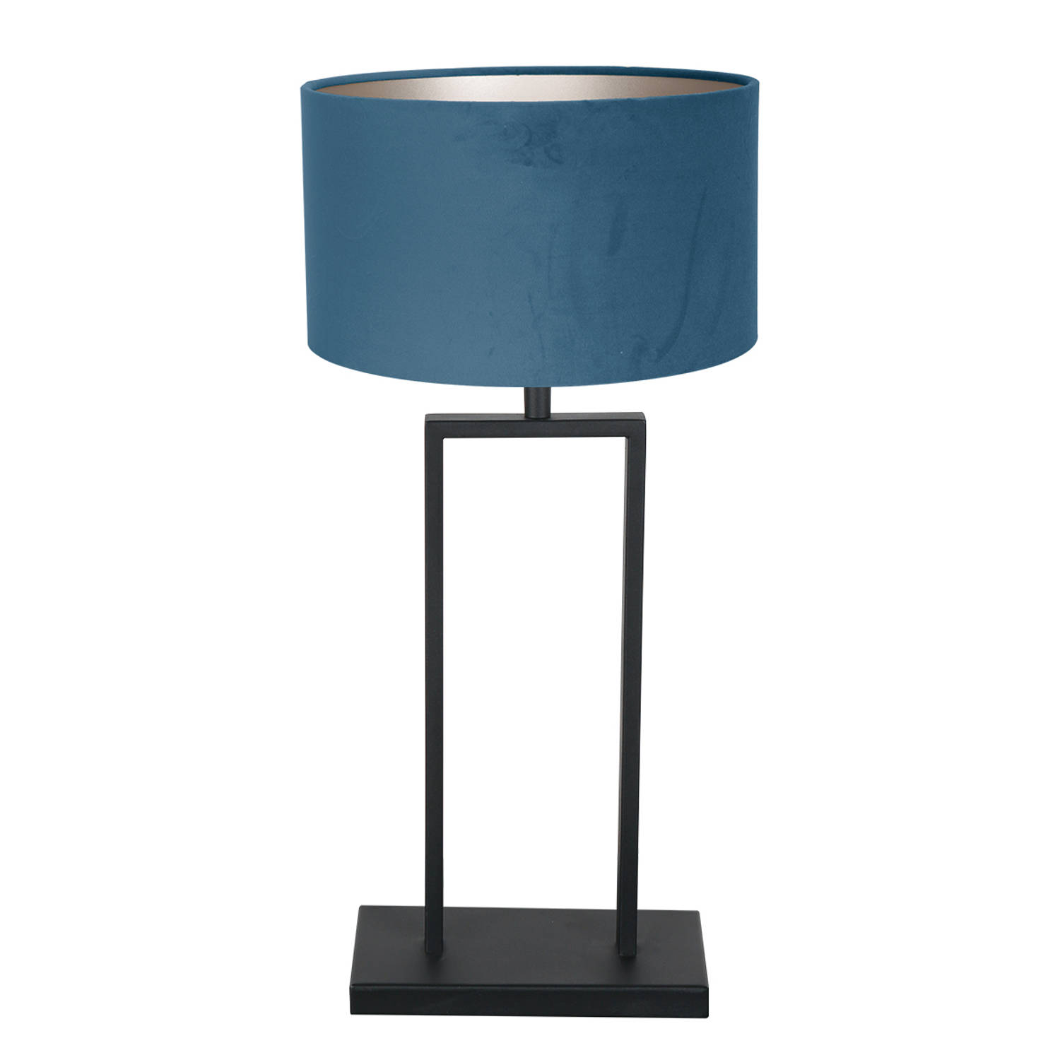 Tafellamp Stang | 1-lichts | blauw / zwart | E27 grote fitting | modern design | woonkamer / slaapkamer | industrieel look