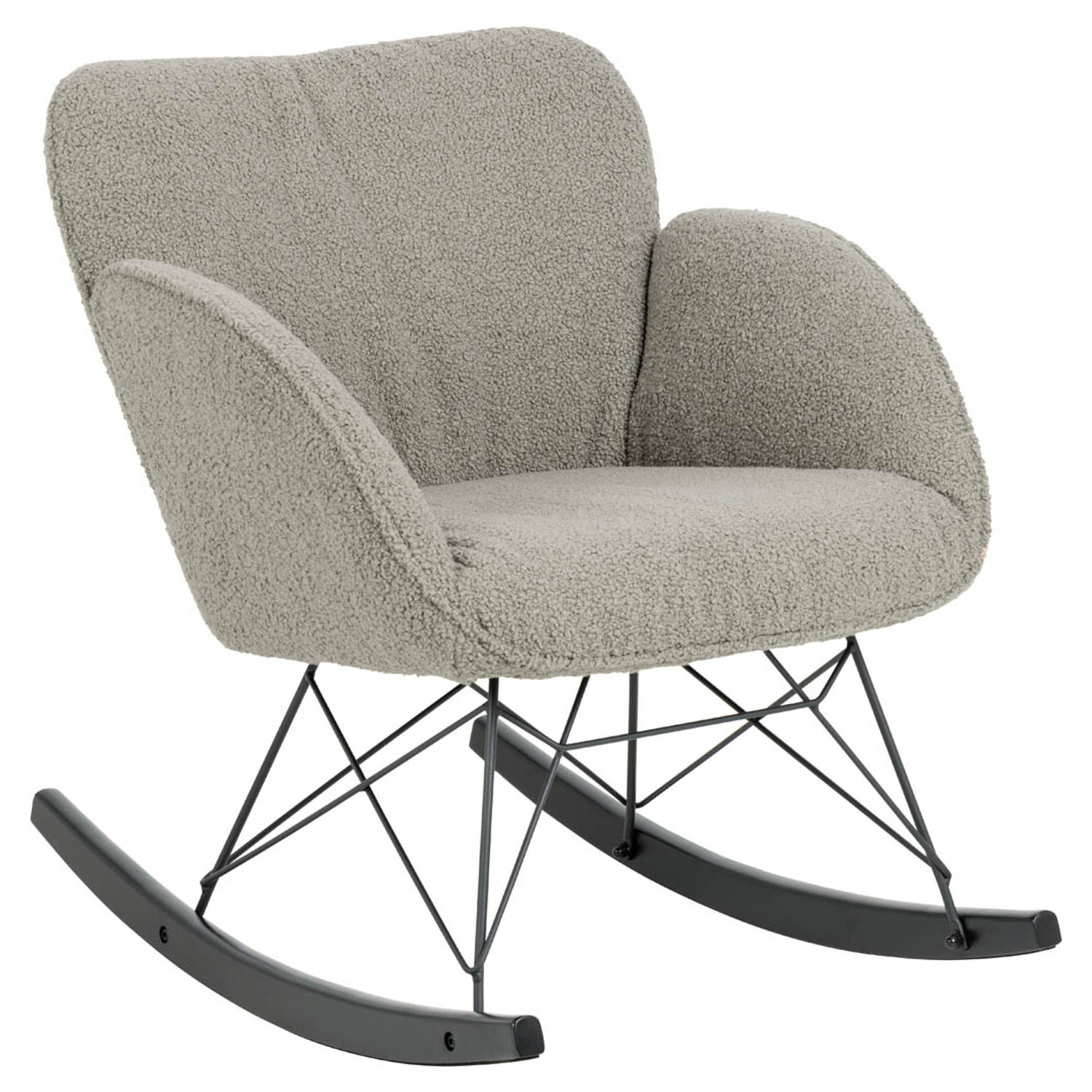 Kelly fauteuil schommelstoel bruin.