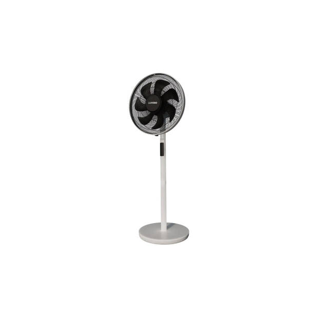 Luvego® Statief Ventilator Staand met Afstandsbediening - Stille Ventilator - Diverse Standen & Timer - 40CM - Zwart/Wit