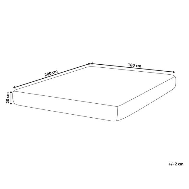 Beliani CUSHY - Matras-Wit-Pocketveren