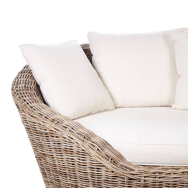 Beliani CAVO - Loungefauteuil-Natuurlijk-Rotan