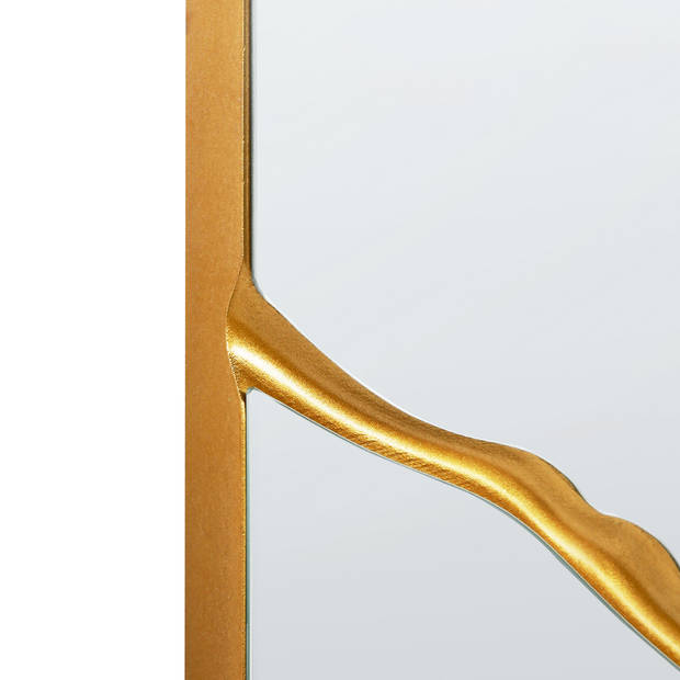 Beliani COOLE - Wandspiegel-Goud-Glas