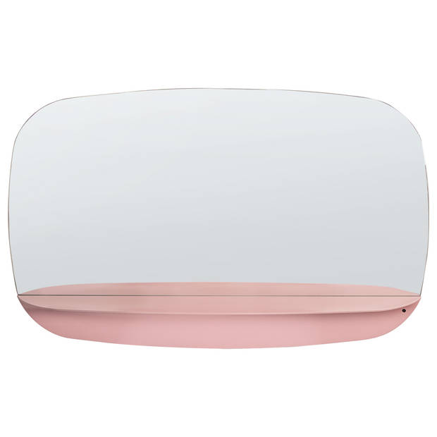 Beliani DOSNON - Wandspiegel-Roze-Glas