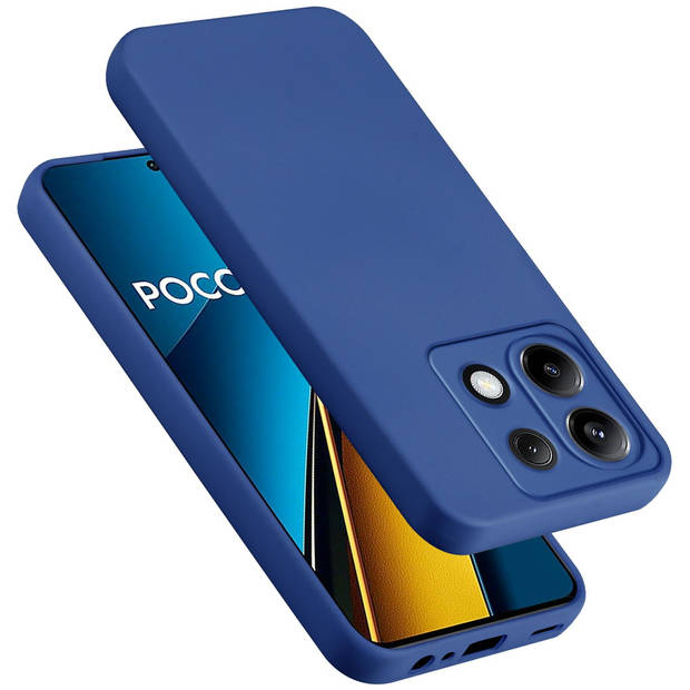 Cadorabo Hoesje geschikt voor Xiaomi Poco X6 Case in LIQUID BLAUW - Beschermhoes TPU silicone Cover