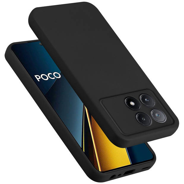 Cadorabo Hoesje geschikt voor Xiaomi Poco X6 Pro Case in LIQUID ZWART - Beschermhoes TPU silicone Cover